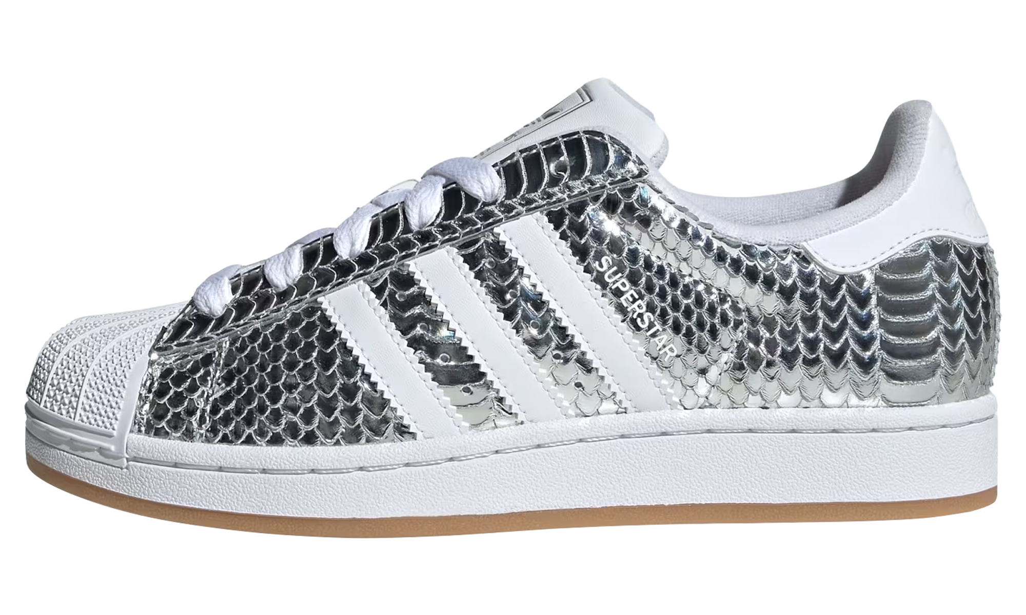 Superstar Ii Women "Patent Snakeskin - Silver Metallic"