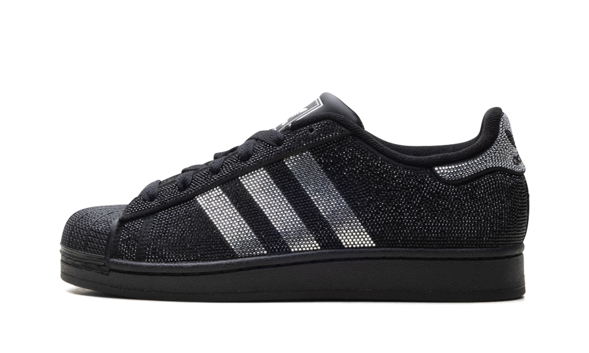 Superstar Ii Women "Rhinestone Black Silver"