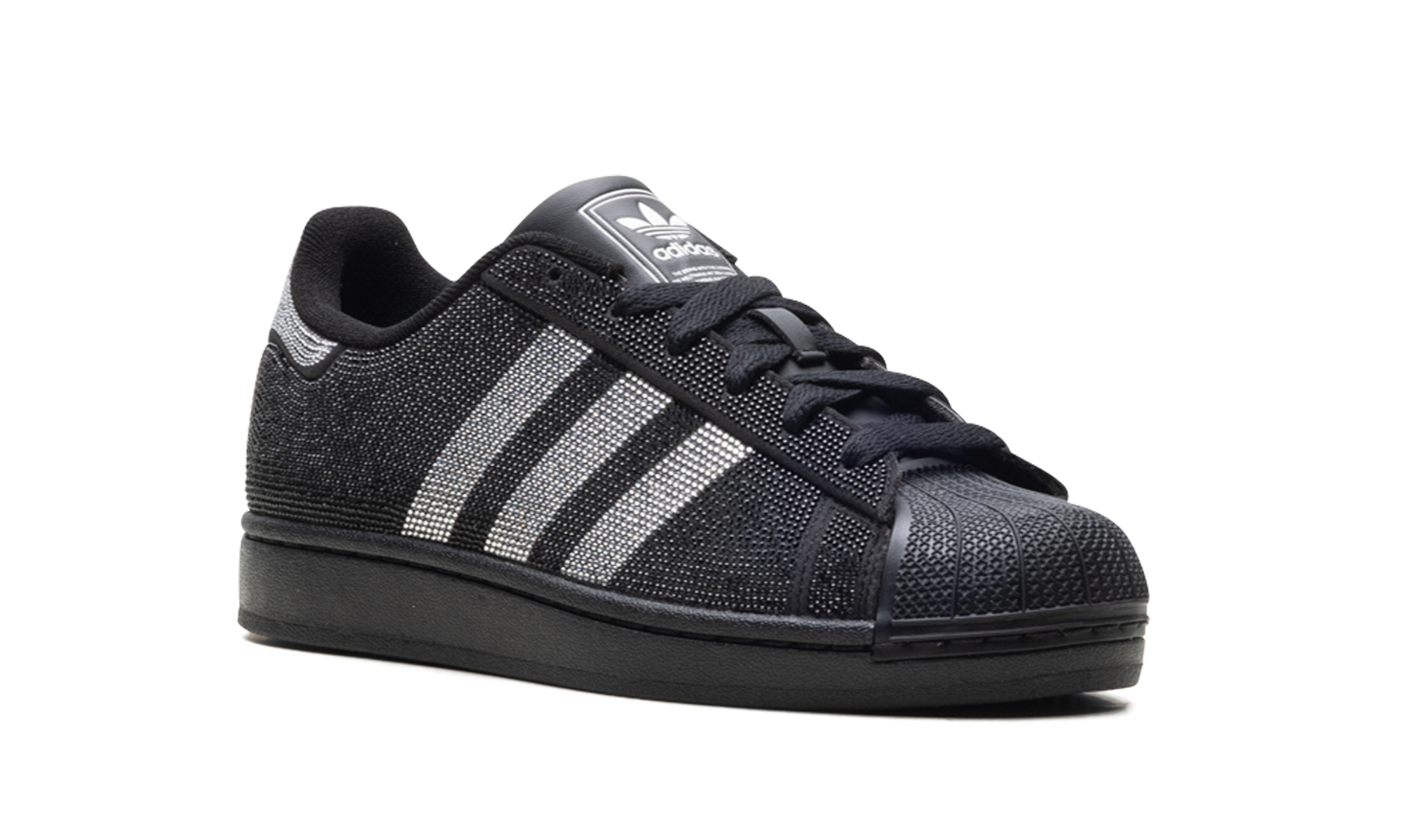 Superstar Ii Women "Rhinestone Black Silver"