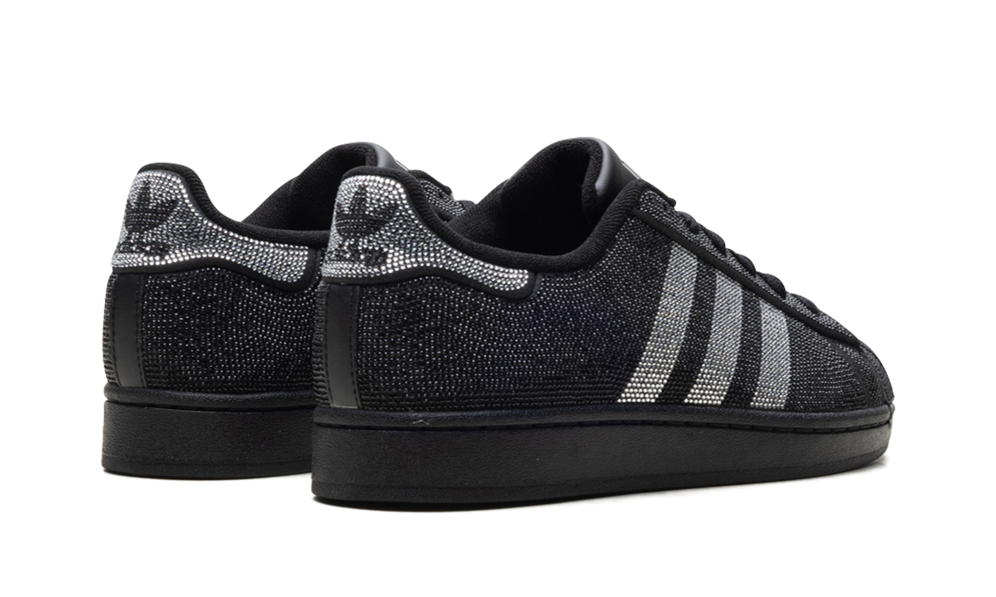 Superstar Ii Women "Rhinestone Black Silver"