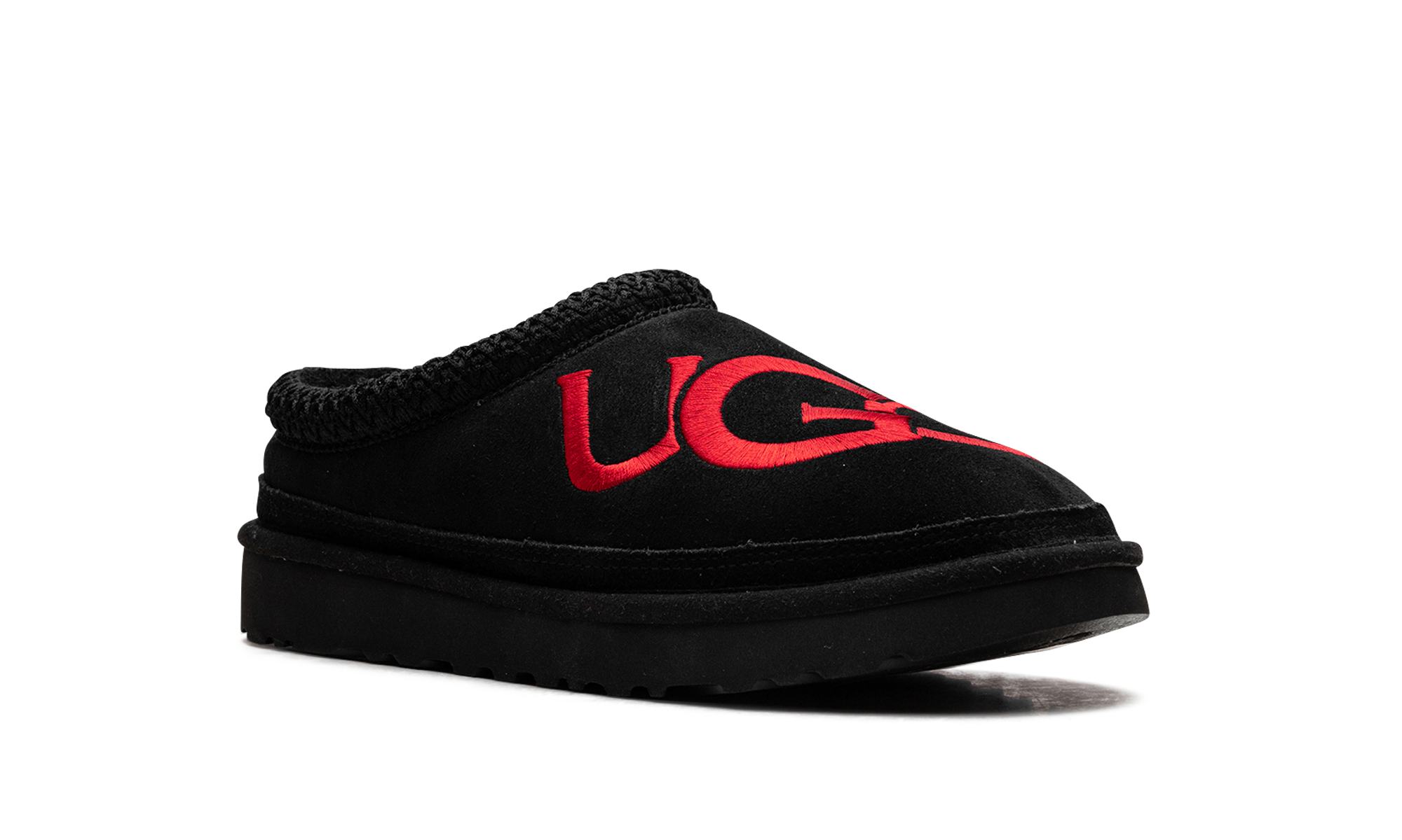 Tasman Logo Slipper "Black / Samba Red"