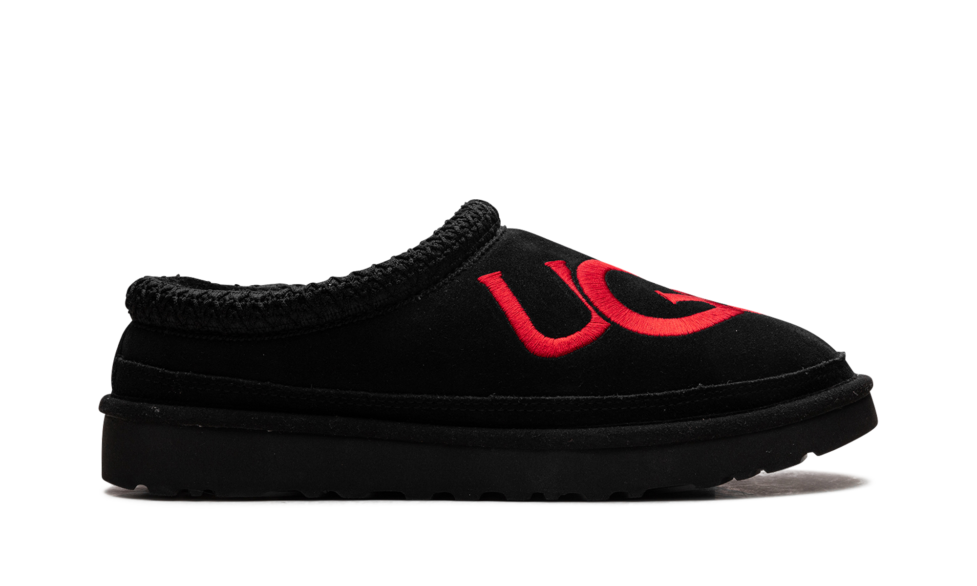 Tasman Logo Slipper "Black / Samba Red"