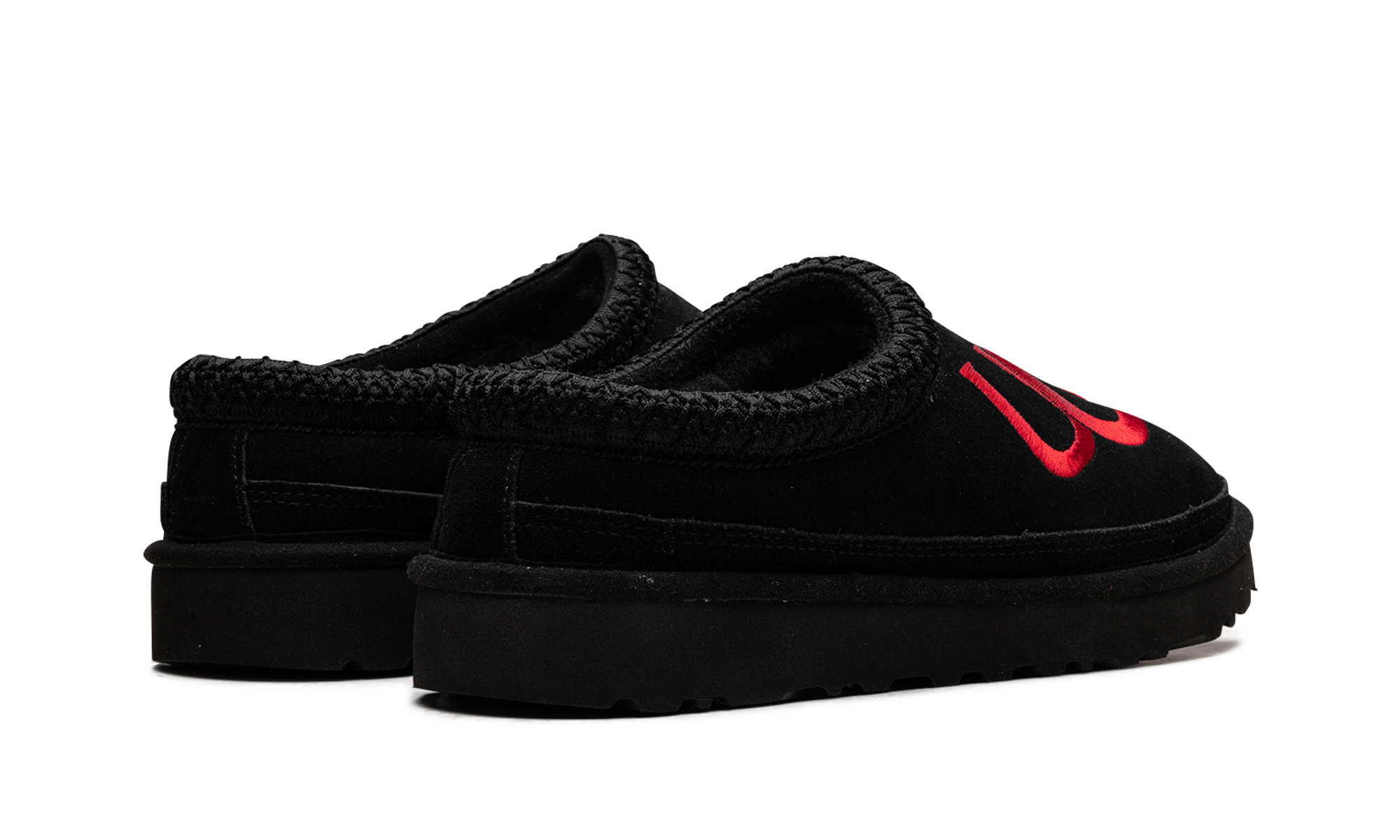 Tasman Logo Slipper "Black / Samba Red"