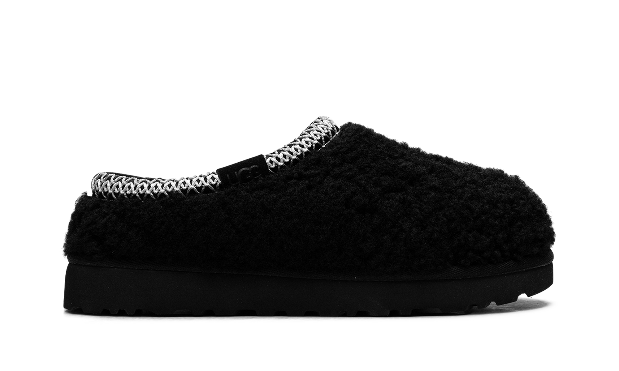 Tasman Maxi Curly Slipper Women "Black"