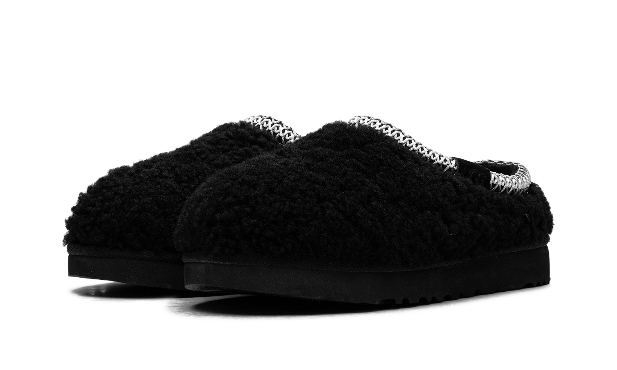 Tasman Maxi Curly Slipper Women "Black"