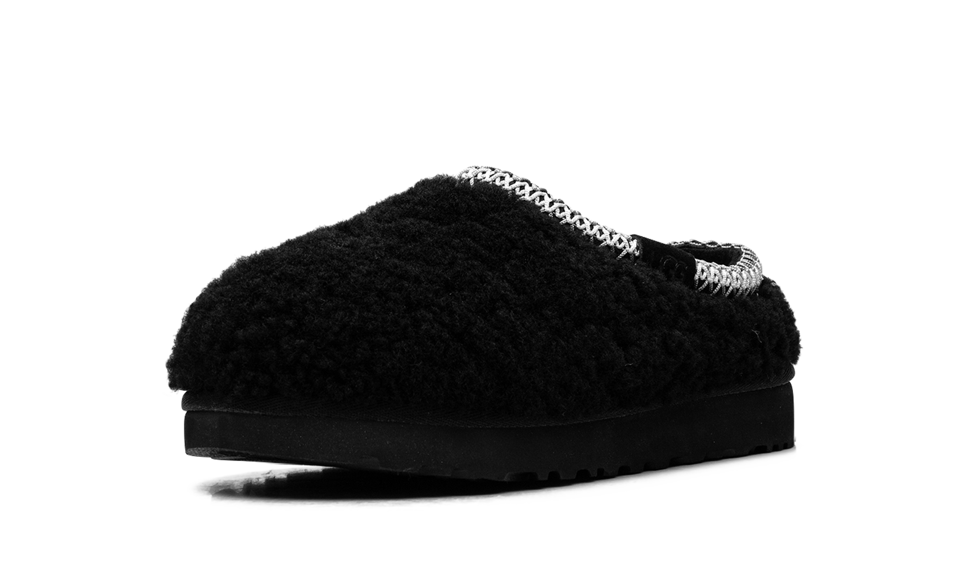 Tasman Maxi Curly Slipper Women "Black"
