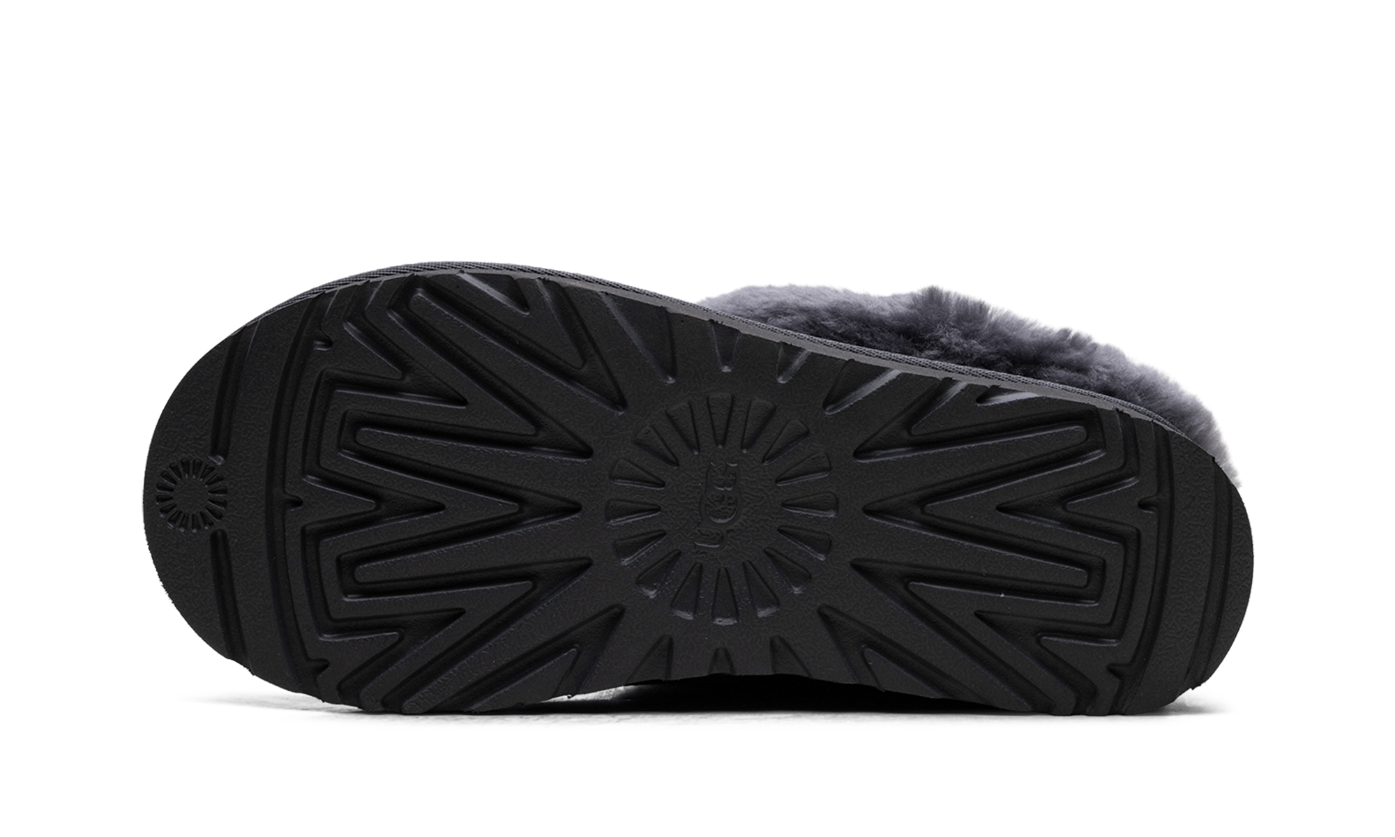 Tazzette Genuine Shearling Collar Slipper Women "Obsidian"