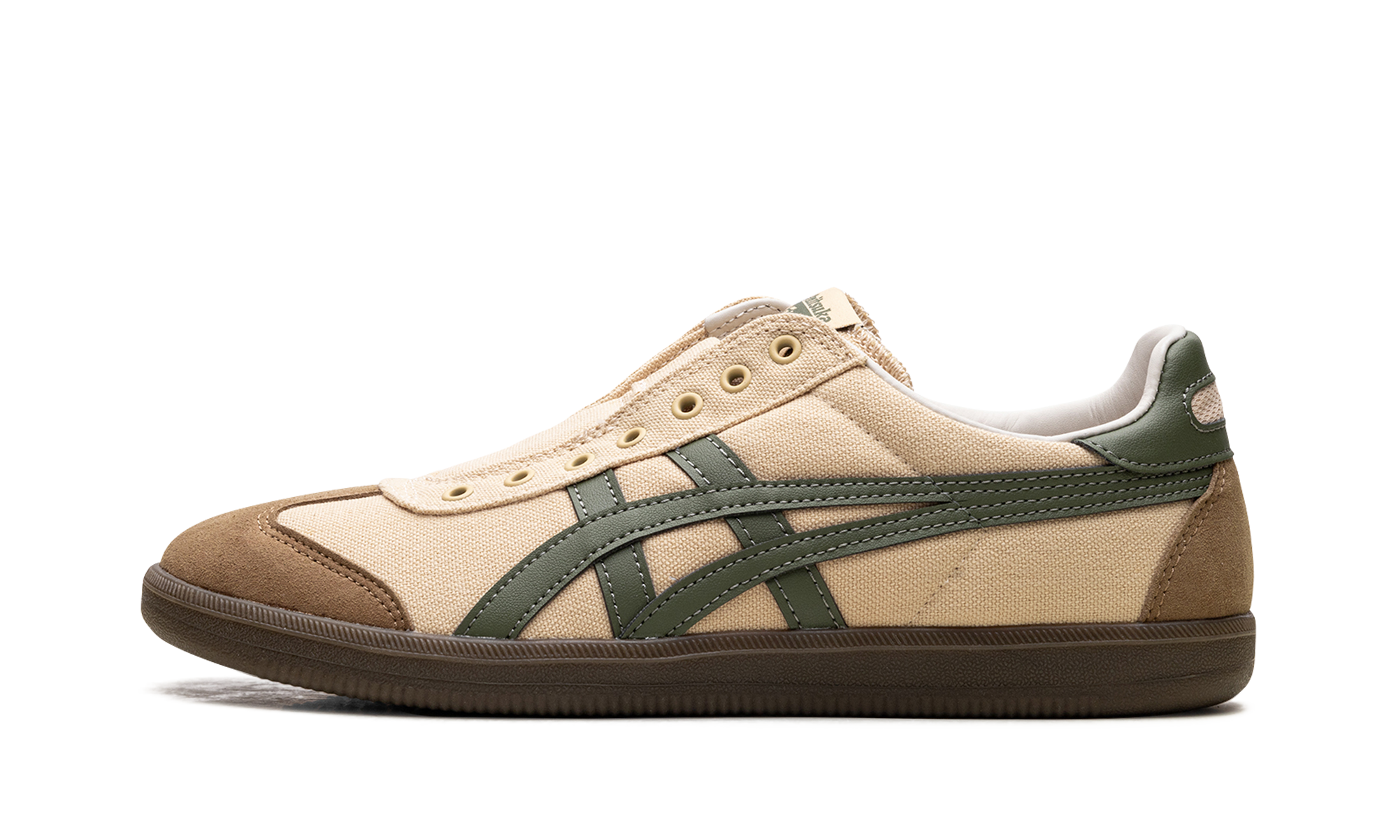 Tiger Tokuten Slip-On "Beige Brown Green"