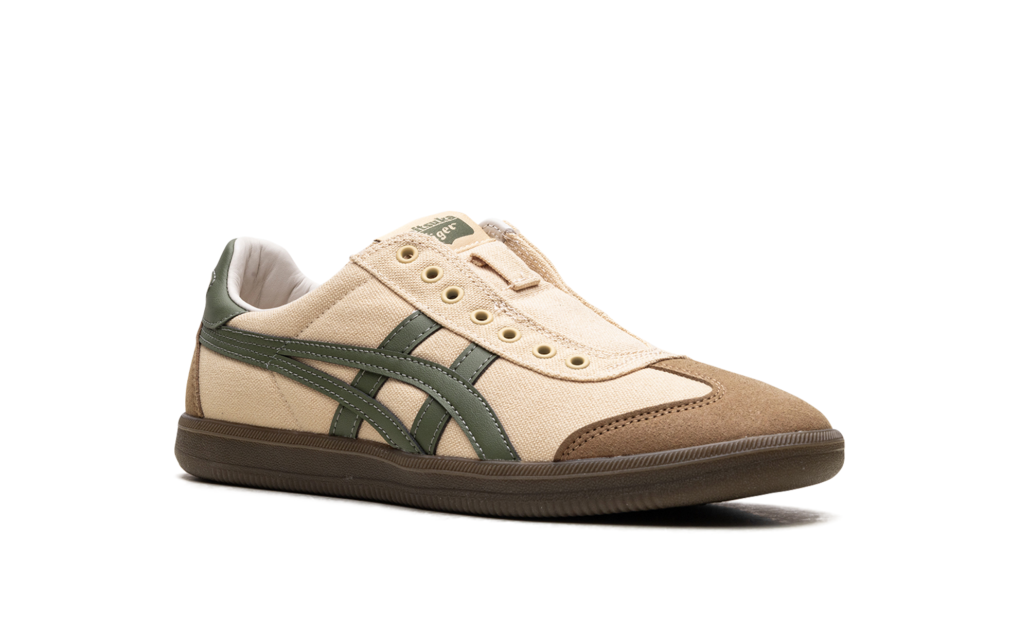 Tiger Tokuten Slip-On "Beige Brown Green"