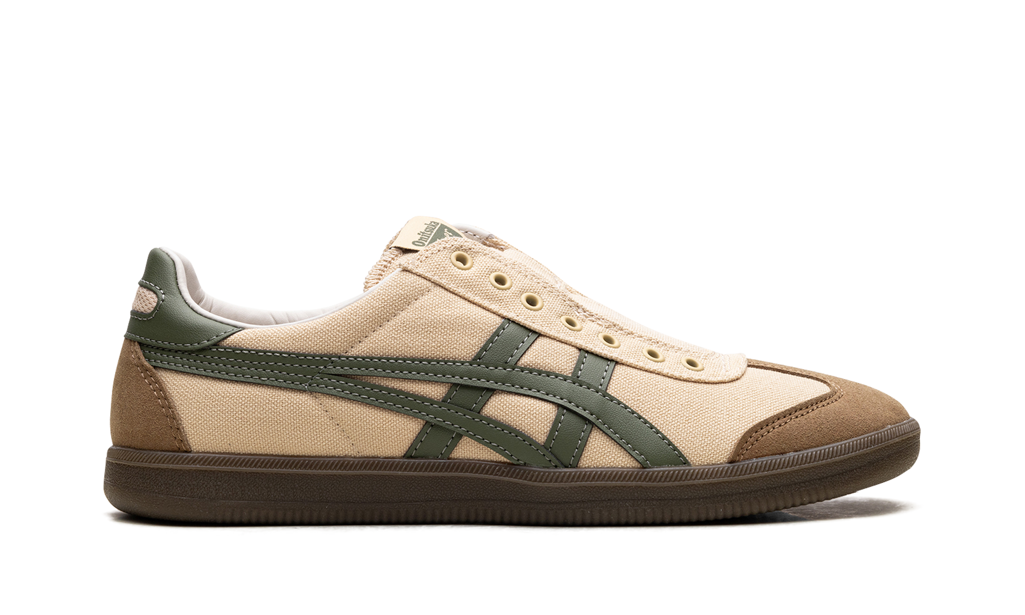Tiger Tokuten Slip-On "Beige Brown Green"