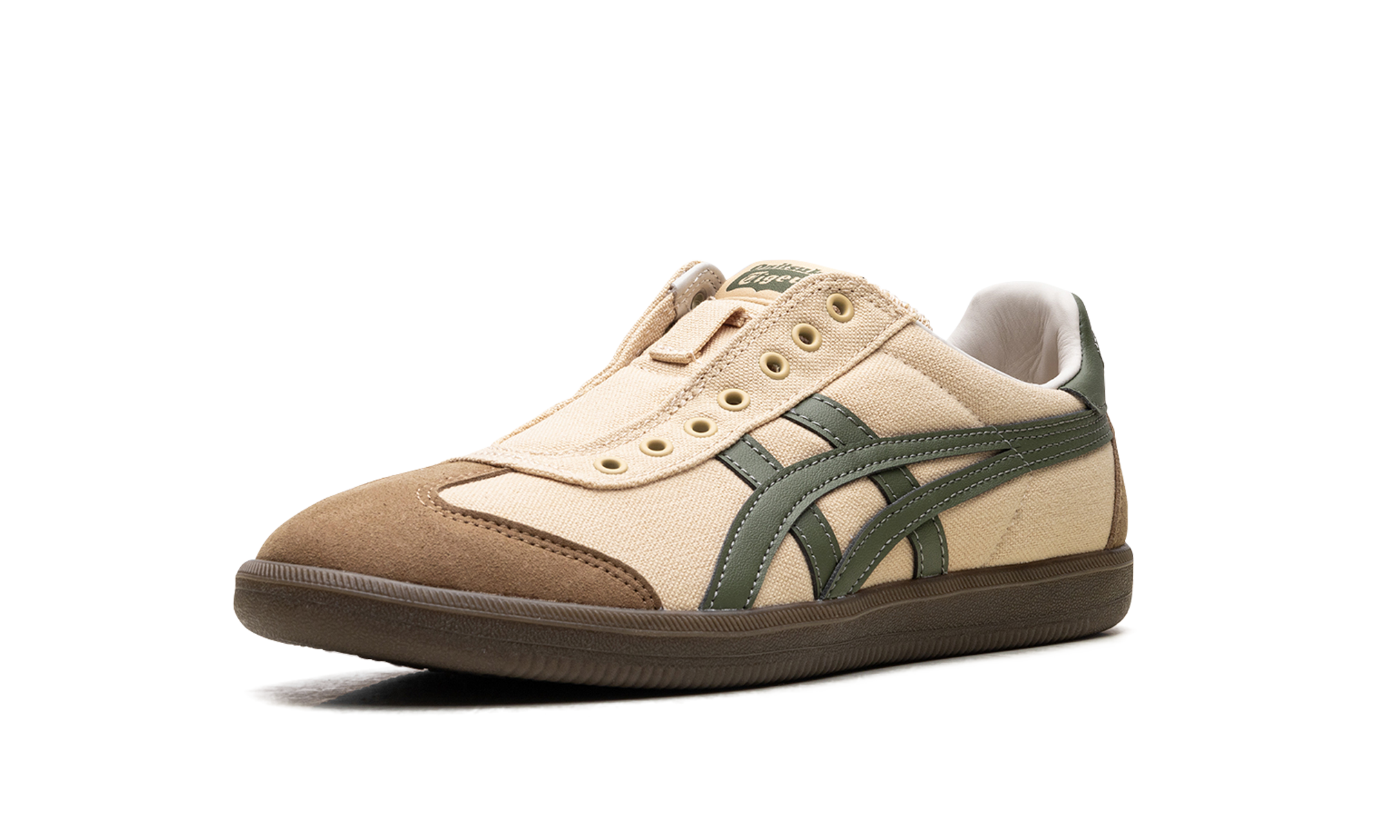 Tiger Tokuten Slip-On "Beige Brown Green"