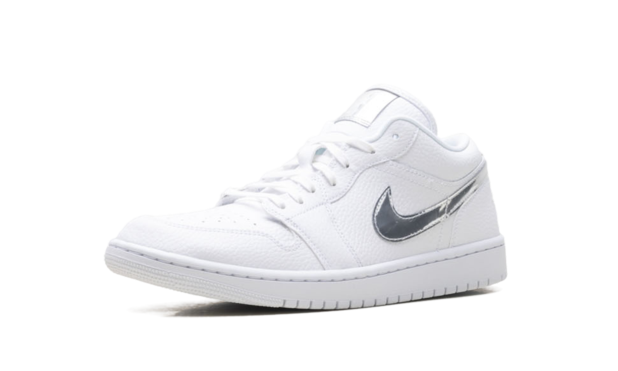 Womens Air Jordan 1 Low Se "White Metallic Silver'"