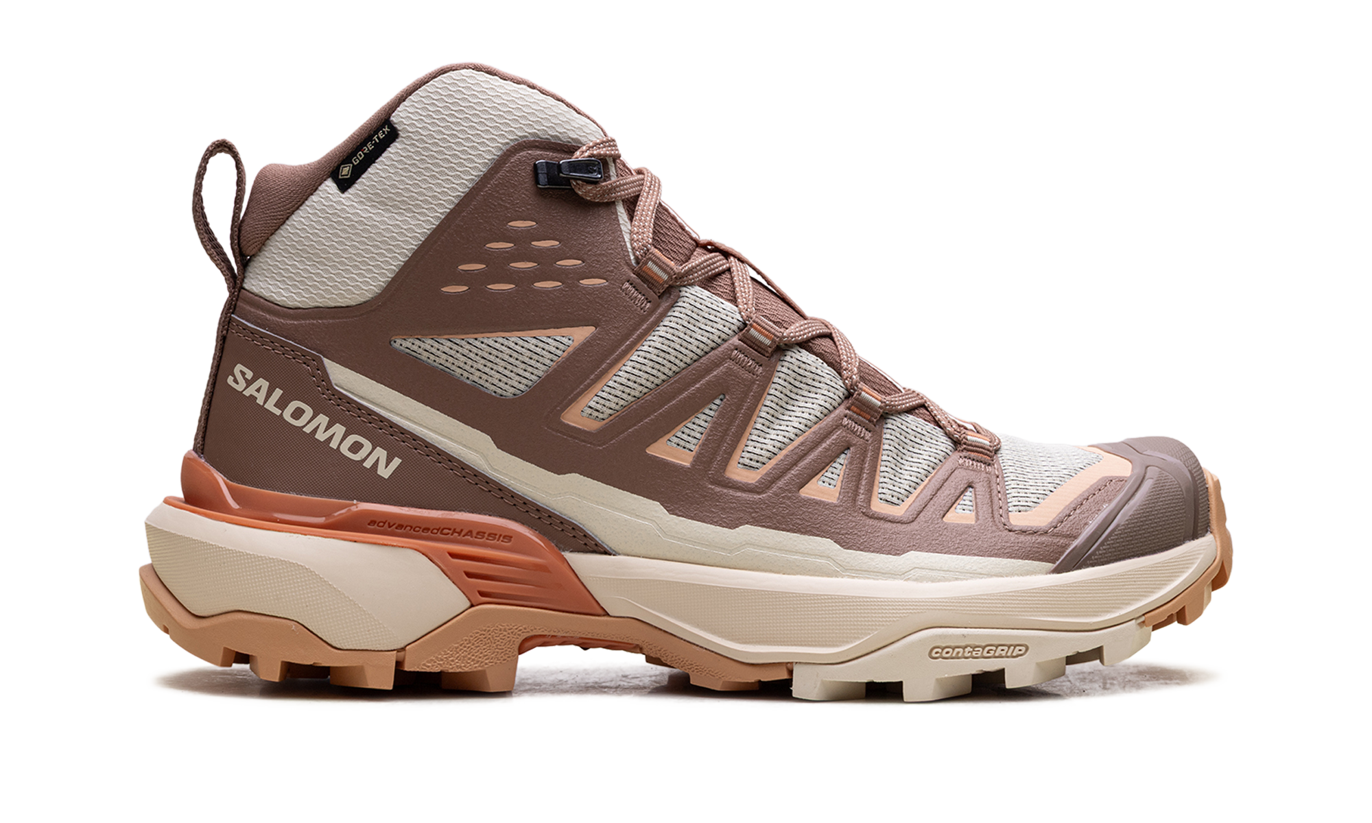 X Ultra 360 Edge Mid Gore-Tex Women "Shortbread / Raw Umber / Prairie Sunset"