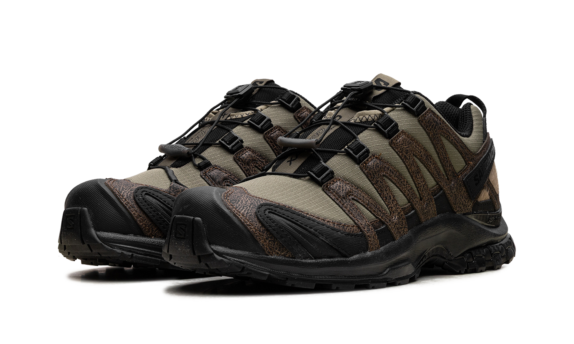 Xa Pro 3d Distressed Leather "Dark Earth Black"