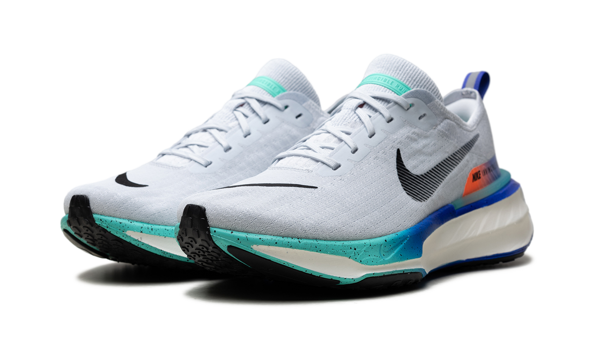 Zoomx Invincible Run 3 "Pure Platinum Bright Mango Cool Mint"