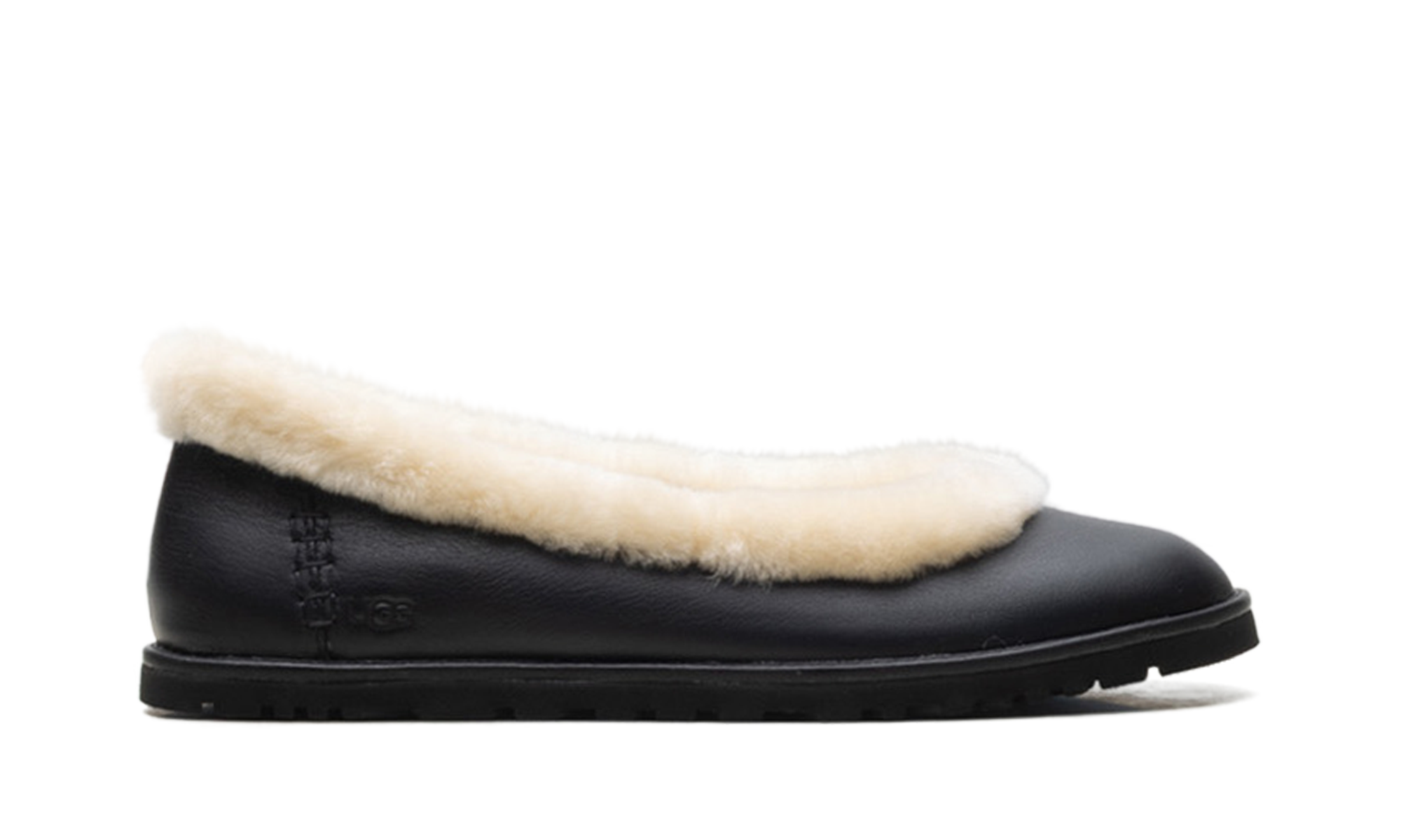 Zora Leather Ballet Flat Women "Black"